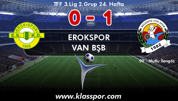 Erokspor 0 - Van BŞB 1