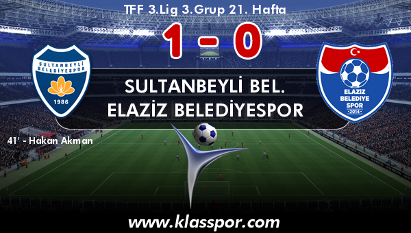 Sultanbeyli Bel. 1 - Elaziz Belediyespor 0