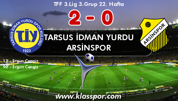 Tarsus İdman Yurdu 2 - Arsinspor 0