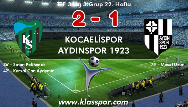 Kocaelispor 2 - Aydınspor 1923 1