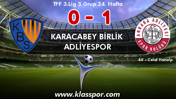 Karacabey Birlik  0 - Adliyespor 1