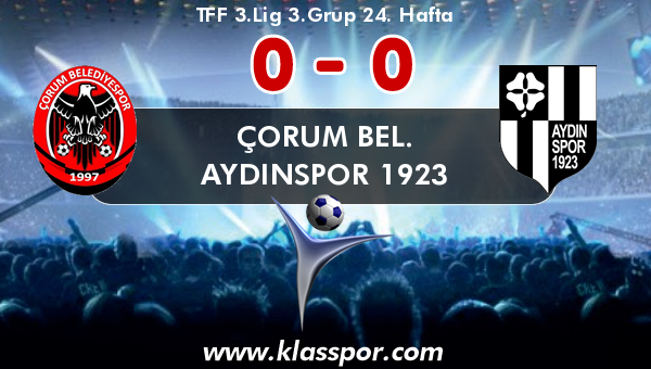 Çorum Bel. 0 - Aydınspor 1923 0