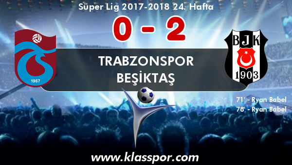 Trabzonspor 0 - Beşiktaş 2