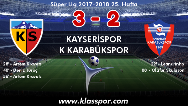 Kayserispor 3 - K Karabükspor 2