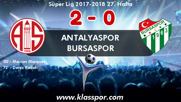 Antalyaspor 2 - Bursaspor 0