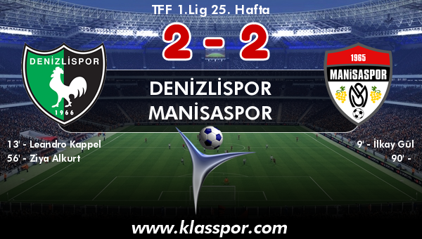 Denizlispor 2 - Manisaspor 2