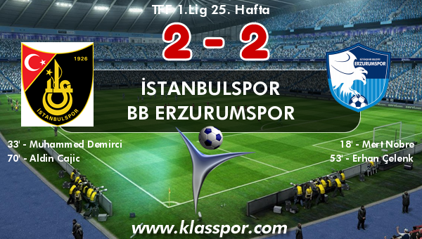 İstanbulspor 2 - BB Erzurumspor 2