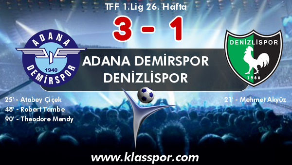 Adana Demirspor 3 - Denizlispor 1