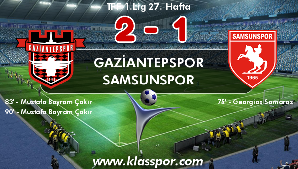 Gaziantepspor 2 - Samsunspor 1