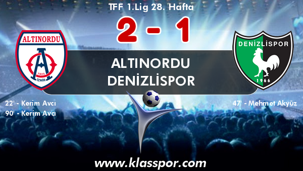 Altınordu 2 - Denizlispor 1