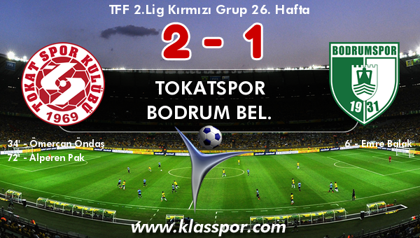 Tokatspor 2 - Bodrum Bel. 1