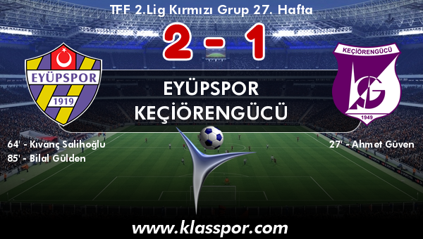 Eyüpspor 2 - Keçiörengücü 1