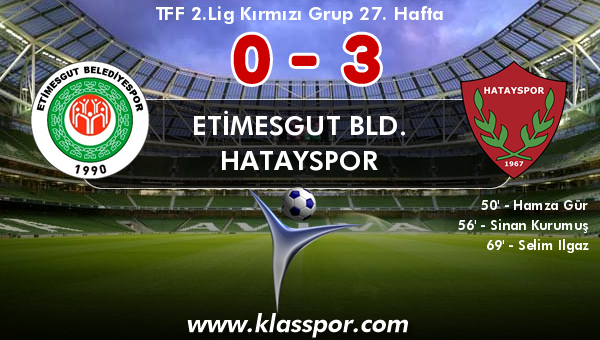 Etimesgut Bld. 0 - Hatayspor 3