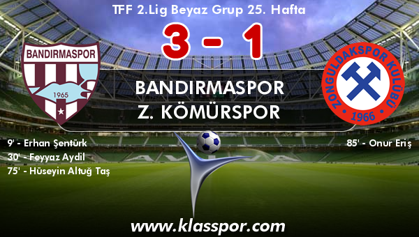 Bandırmaspor 3 - Z. Kömürspor 1