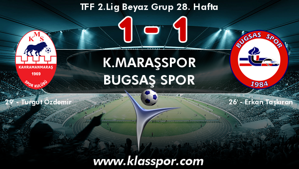 K.Maraşspor 1 - Bugsaş Spor 1