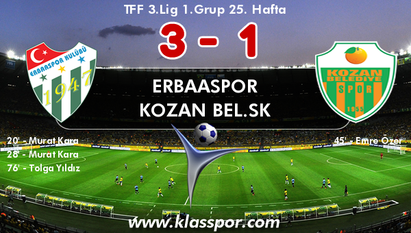 Erbaaspor 3 - Kozan Bel.SK 1