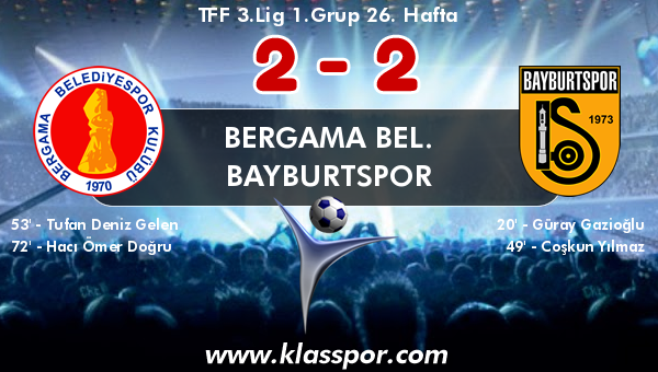 Bergama Bel. 2 - Bayburtspor 2