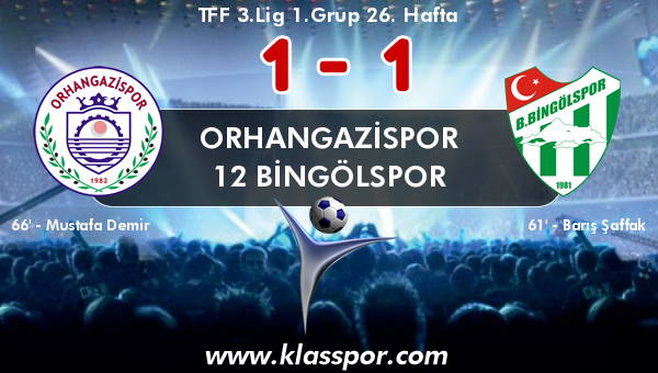 Orhangazispor 1 - 12 Bingölspor 1