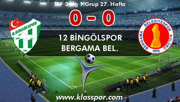 12 Bingölspor 0 - Bergama Bel. 0