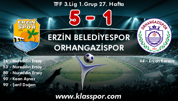 Erzin Belediyespor 5 - Orhangazispor 1