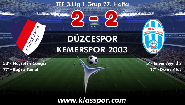 Düzcespor 2 - Kemerspor 2003 2