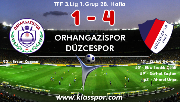 Orhangazispor 1 - Düzcespor 4