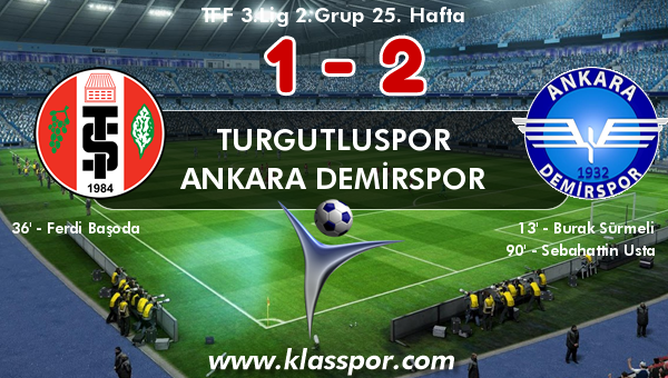 Turgutluspor 1 - Ankara Demirspor 2