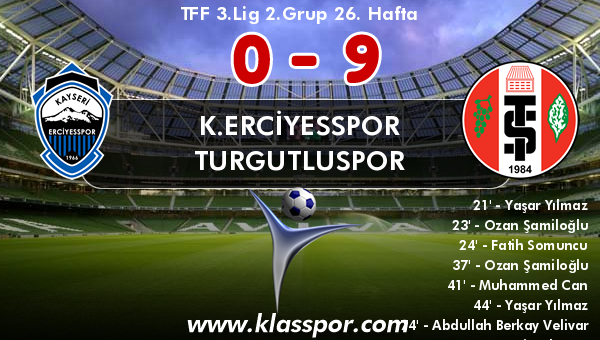 K.Erciyesspor 0 - Turgutluspor 9