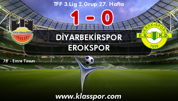 Diyarbekirspor 1 - Erokspor 0