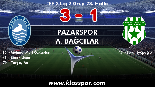 Pazarspor 3 - A. Bağcılar 1