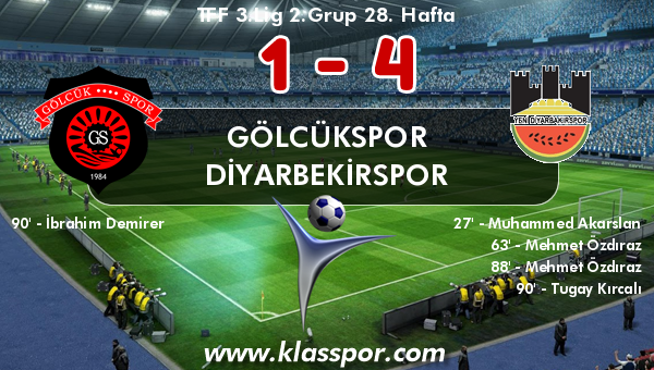 Gölcükspor 1 - Diyarbekirspor 4