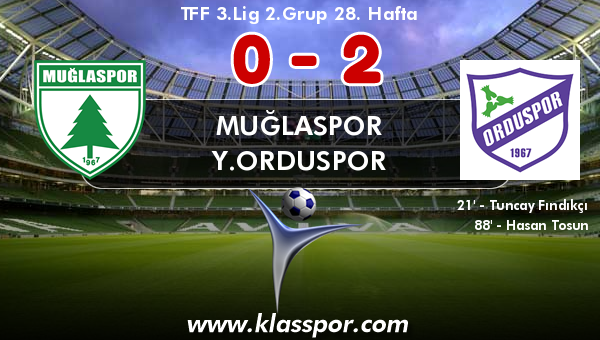 Muğlaspor 0 - Y.Orduspor 2