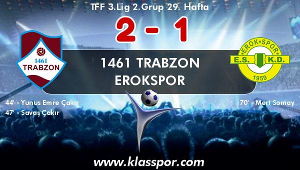 1461 Trabzon 2 - Erokspor 1