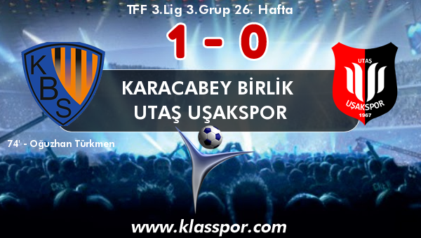 Karacabey Birlik  1 - Utaş Uşakspor 0