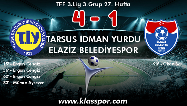 Tarsus İdman Yurdu 4 - Elaziz Belediyespor 1