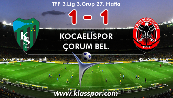 Kocaelispor 1 - Çorum Bel. 1