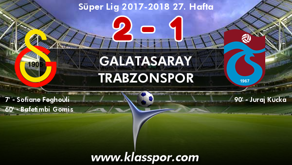 Galatasaray 2 - Trabzonspor 1