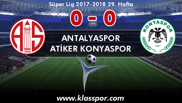 Antalyaspor 0 - Atiker Konyaspor 0