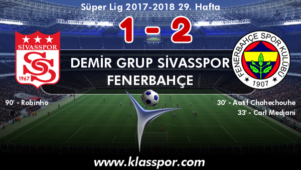Demir Grup Sivasspor 1 - Fenerbahçe 2