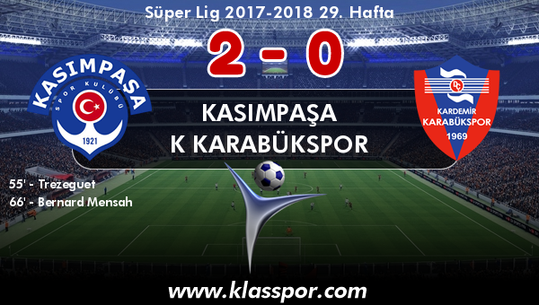 Kasımpaşa 2 - K Karabükspor 0