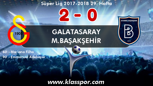 Galatasaray 2 - M.Başakşehir 0