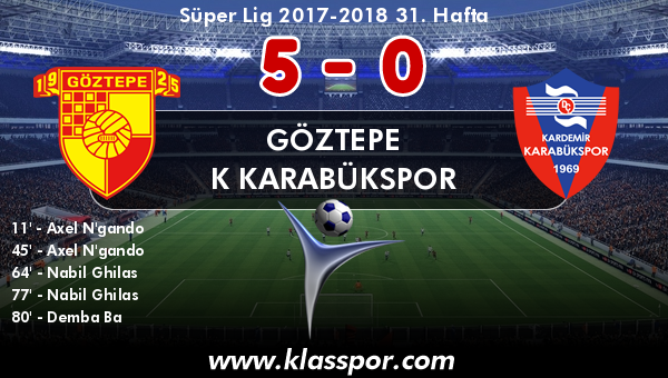 Göztepe 5 - K Karabükspor 0