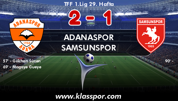 Adanaspor 2 - Samsunspor 1