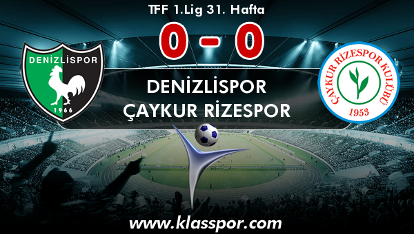 Denizlispor 0 - Çaykur Rizespor 0