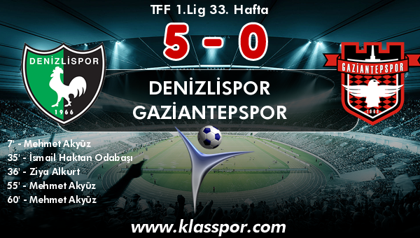 Denizlispor 5 - Gaziantepspor 0