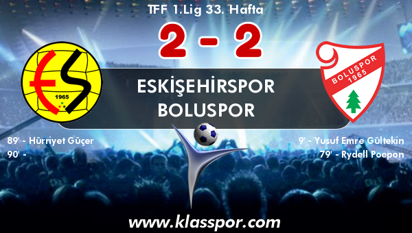 Eskişehirspor 2 - Boluspor 2