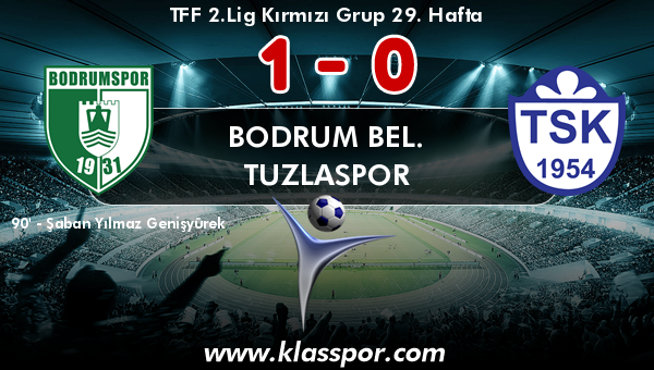 Bodrum Bel. 1 - Tuzlaspor 0