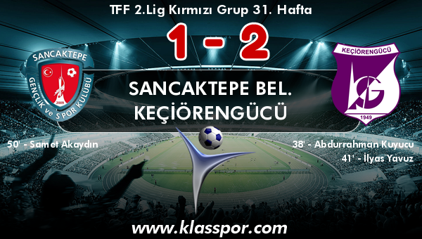 Sancaktepe Bel. 1 - Keçiörengücü 2