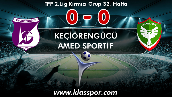 Keçiörengücü 0 - Amed Sportif 0