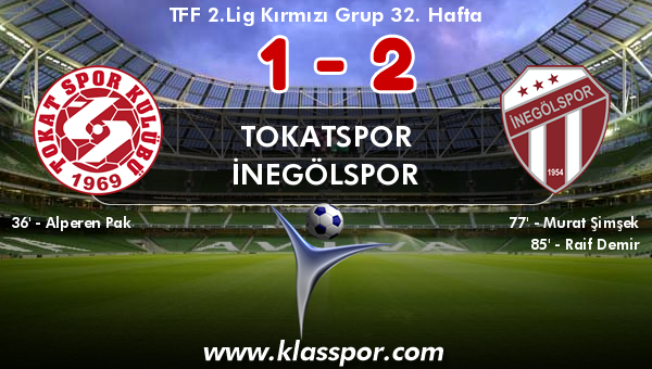 Tokatspor 1 - İnegölspor 2